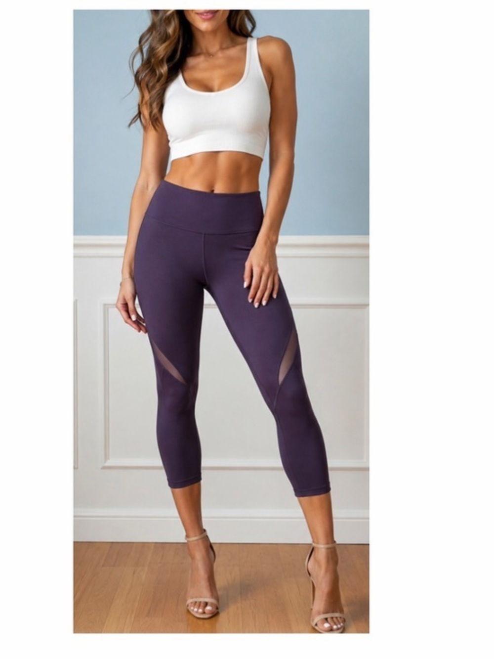 Victoria’s Secret Sport Capri Leggings Knockout Activewear Workout Size Large